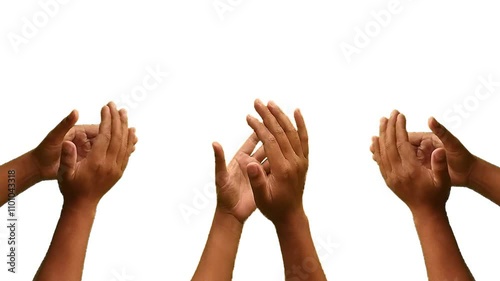 Applause animation. A group of people applauded.	