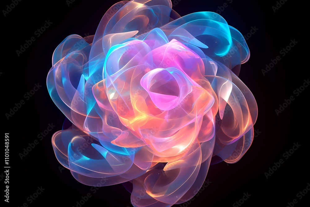 Obraz premium abstract blue flower