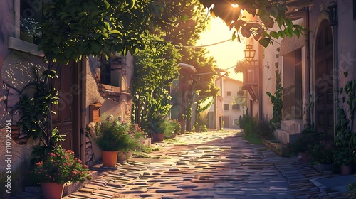 Fototapeta Naklejka Na Ścianę i Meble -  street in the old town