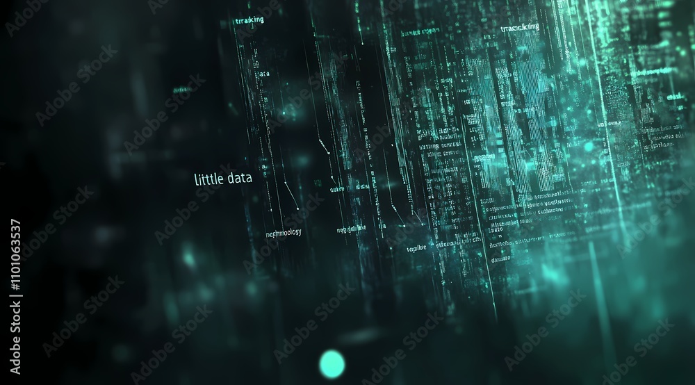 Obraz premium Digital data stream