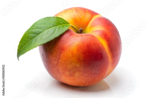peach on white background