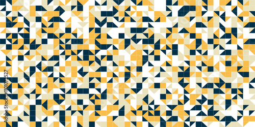 Colorful geometric pattern. Abstract decorative backdrop can be used for wallpaper, pattern fills, web page background. Triangle surface textures.