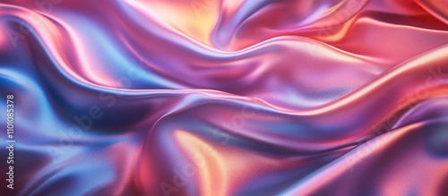 Wallpaper Mural Romantic colorful silk fabric draped elegantly with a glossy sheen creating a luxurious and soft visual texture for elegant designs Torontodigital.ca