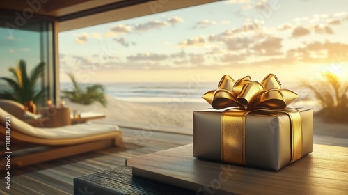 Luxurious Sunset Oceanfront Gift Celebration photo