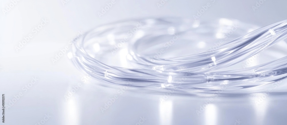 Coil of Ethernet Network Cable on white background symbolizing modern networking communication and technology concepts with ample space for design Coil of Ethernet Network Cable on white background symbolizing modern networking communication and technology concepts with ample space for design