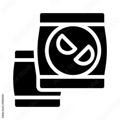 snacks glyph icon