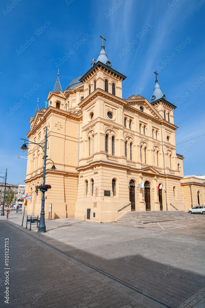 Obraz premium Church of the Descent of the Holy Spirit in Łódź, Lodz Voivodeship, Poland