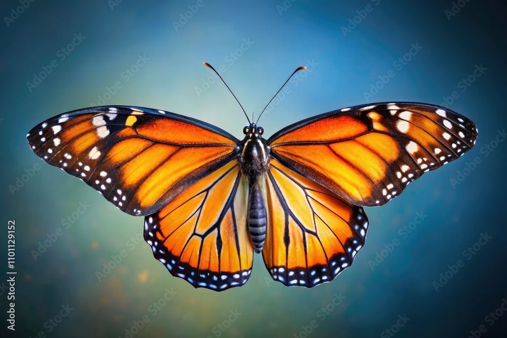 Fototapeta premium Monarch Butterfly Coloring Pages, High-Resolution Images, Isolated Monarch Butterfly, Detailed Wings, Insect Photography, Nature Stock Photo, Butterfly Clipart, Monarch Butterfly Illustration.