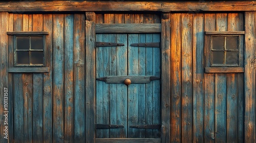 Wooden textures on a building create a rustic and inviting architectural design.