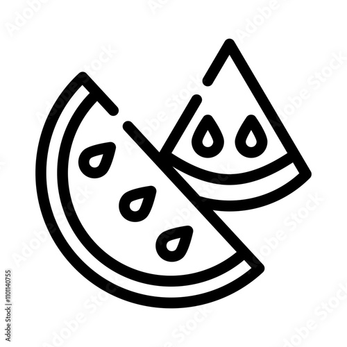 fruit line icon