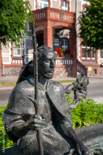 Obraz na płótnie Statue of Saint James on the market square in Pakosc, Kuyavian-Pomeranian Voivodeship, Poland w salonie