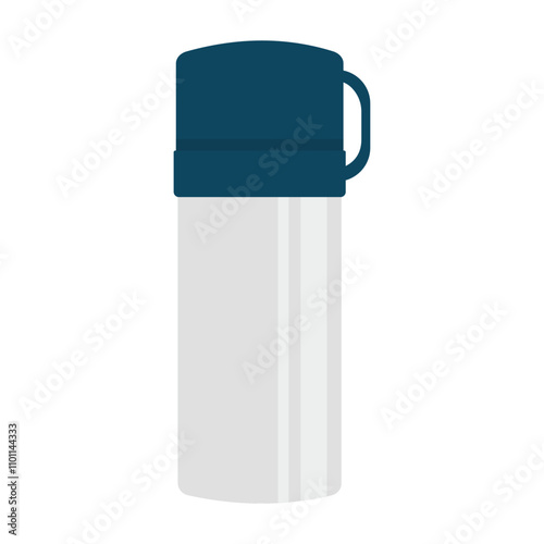 Camping Vector Illustration - Thermos Bottle