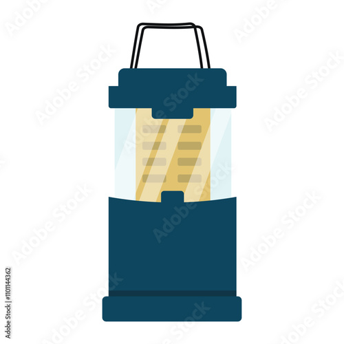 Camping Vector Illustration - Camping Lamp