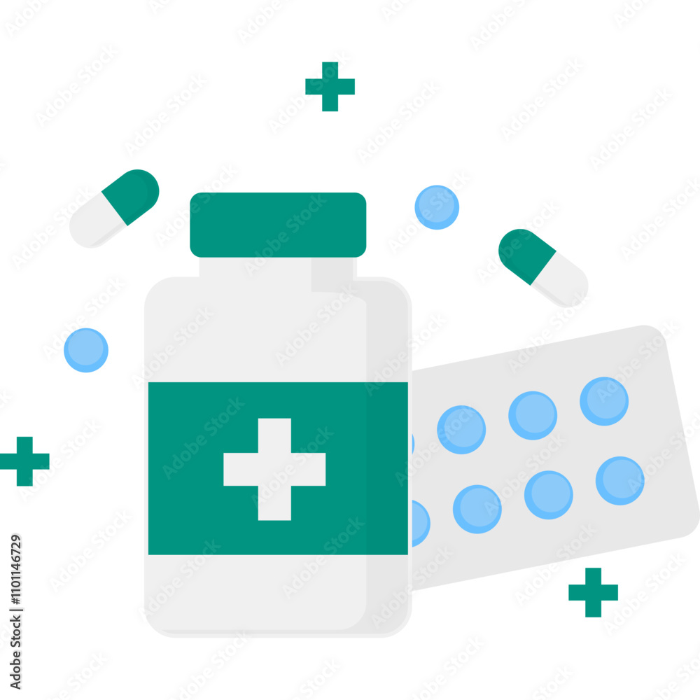 Obraz premium Pharmacy Illustration