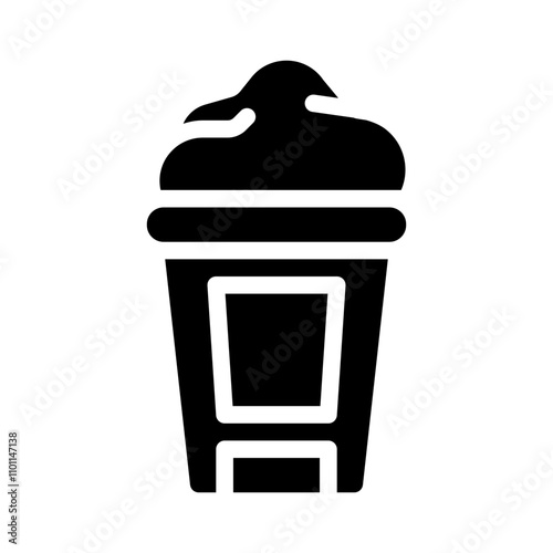 dessert glyph icon