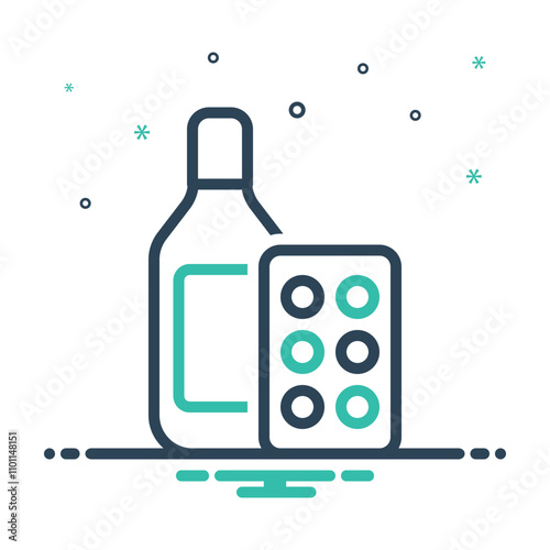 Mix icon for medicine