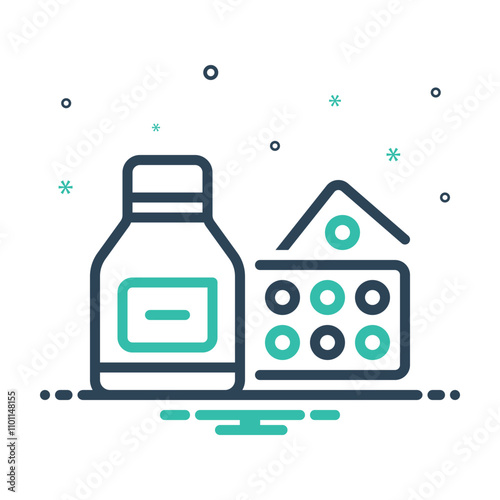 Mix icon for medicine