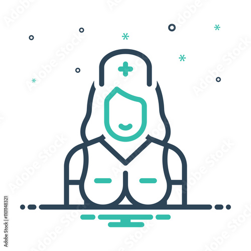 Mix icon for nurse