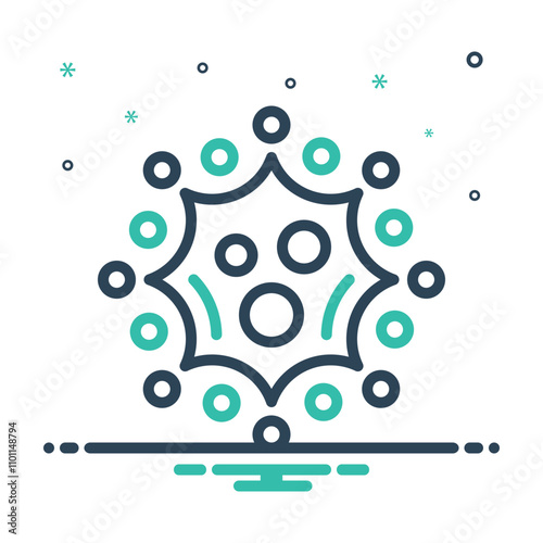 Mix icon for virus