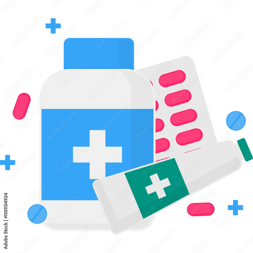 Obraz premium Pharmacy Illustration