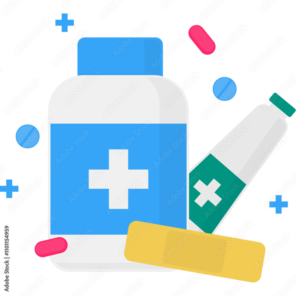 Obraz premium Pharmacy Illustration