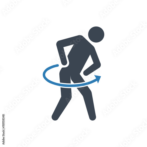 Morning routine exercise icon