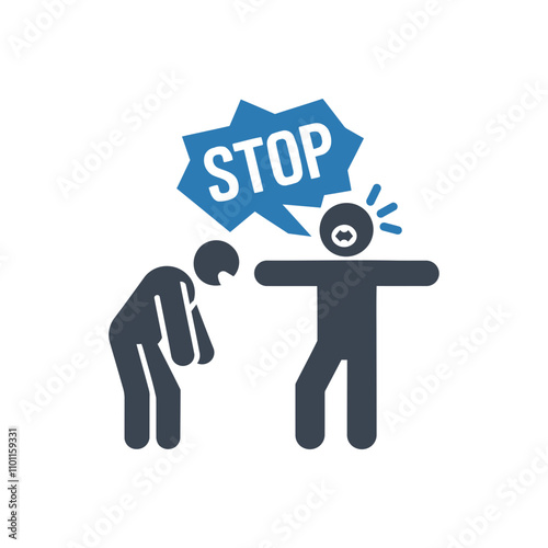 Stop Warning Action Icon