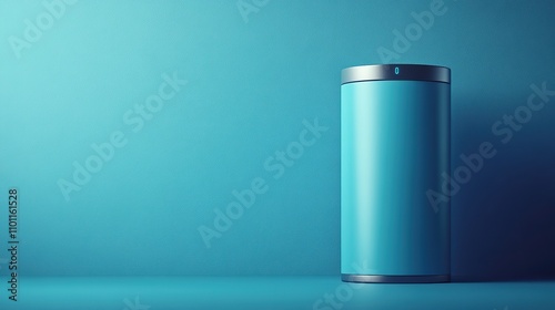 fast charge battery on blue background energy technology concept rendering