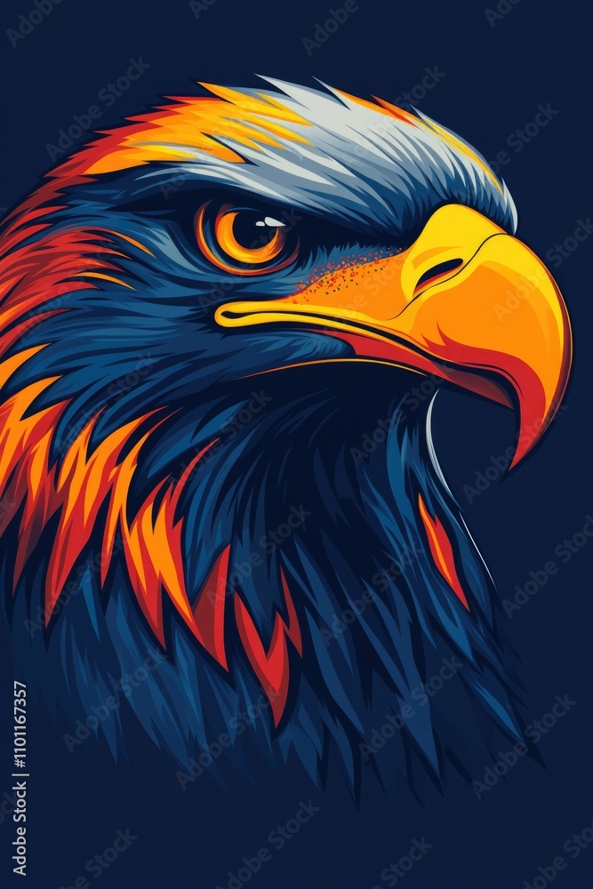 Fototapeta premium Eagle's Head Close Up