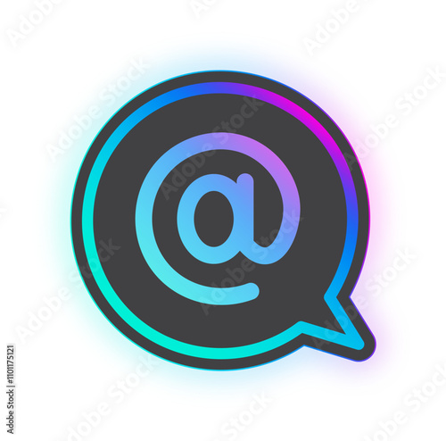 Gradient Contact  Icon