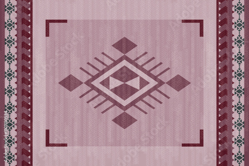 Navajo tribal seamless vector pattern. Native American ornaments. Ethnic southwestern decor. Boho geometric ornaments. Seamless vector pattern. Mexican blanket. Rug. Woven rug illustration. 