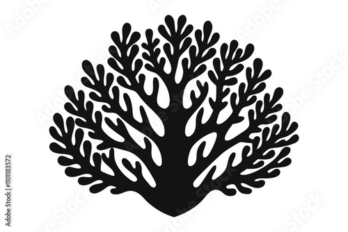 coral  silhouette vector illustration