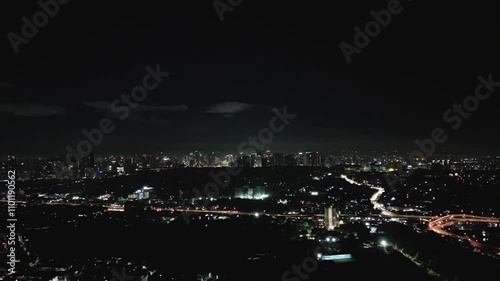 Wallpaper Mural Establishing shot of Metro Manila at night Torontodigital.ca