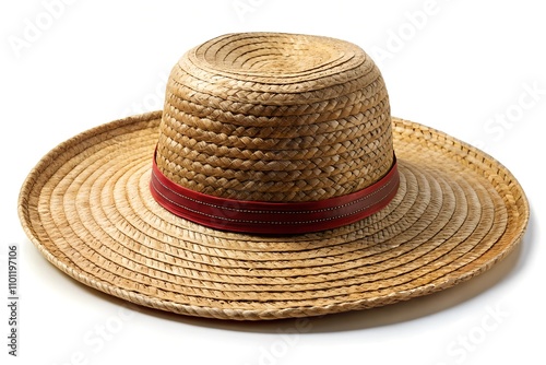 straw hat isolated on white