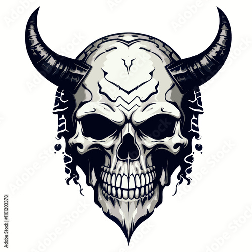 monster demon skull