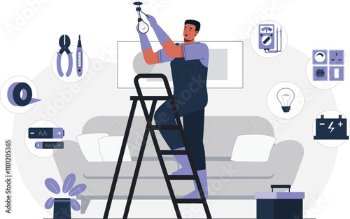 Electrician Service Illustration