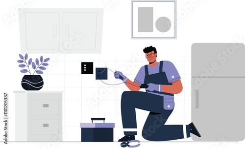 Electrician Service Illustration