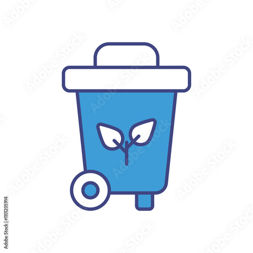 Composting  vector icon stock illustration