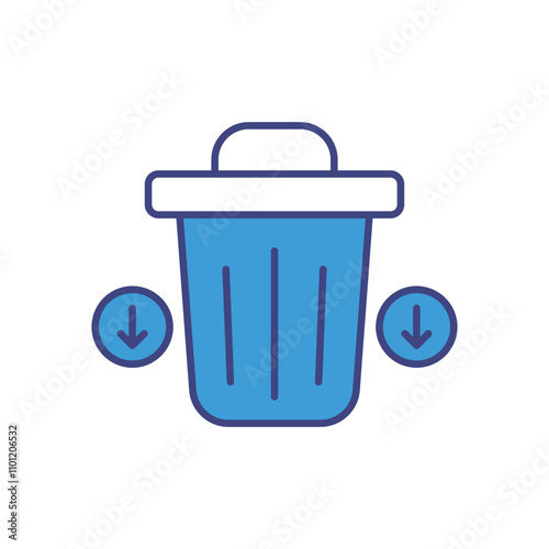 Waste Reduction  vector icon stock illustration