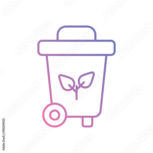 Composting  vector icon stock illustration