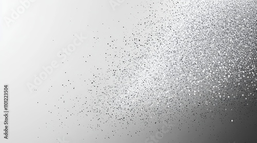 Abstract white, grainy background with a rough texture for design. Soft, grainy black and grey paper surface with a grain pattern. Abstract white dust particles on a canvas. White, grainy wall backdro photo