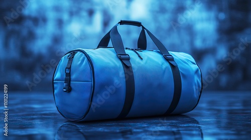 for branding use this blank fordable gym cardio fitness duffel bag illustratio