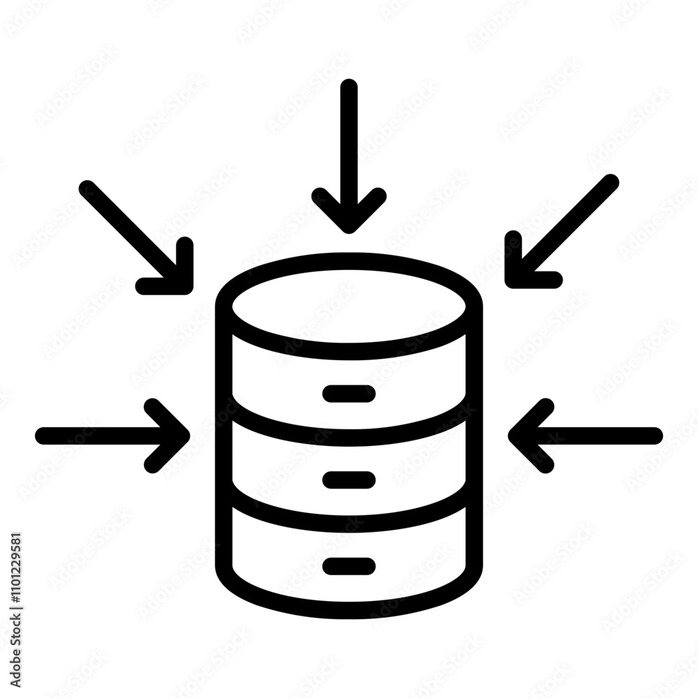 Data Aggregation icon Data Aggregation icon