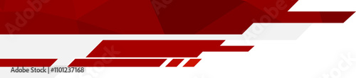 Free Download Red Geometric Business Header Footer - GFXLoad