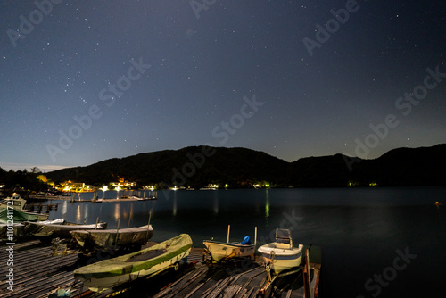 Night View of Lake Chuzenji, Nikko