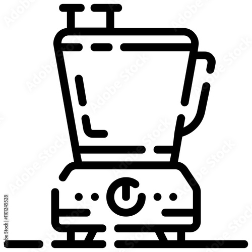 processor outline vector icon