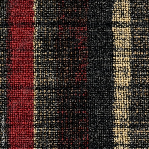 Texture of black and white plaid fabric jeans. Texture of denim fabric denim with rectangle pattern. 