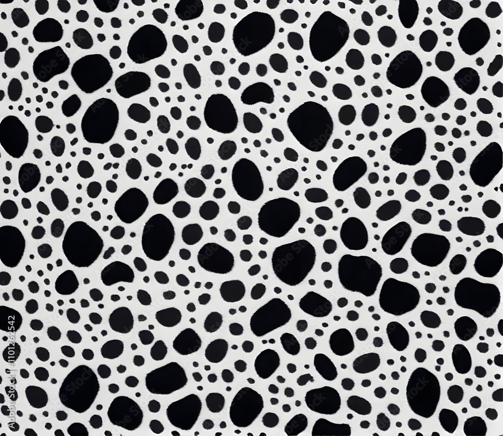 Abstract Black and White Pebble Pattern Abstract Black and White Pebble Pattern