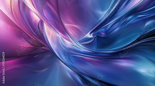 Abstract composition with elegant, flowing lines and luxurious colors, creating a unique and impressive artwork