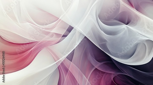 Abstract composition with elegant, flowing lines and luxurious colors, creating a unique and impressive artwork